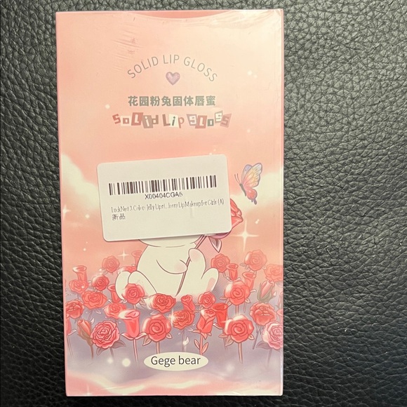 Gege bear Other - Gege bear Korean - Flower Garden Rabbit Solid Lip Gloss Box Set A- 3 pcs. -NIB